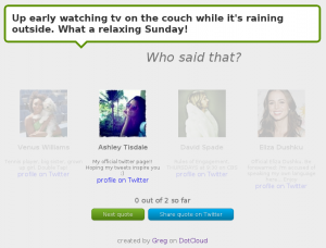 WhoSaidThat Website screenshot
