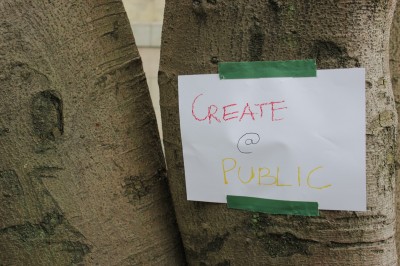 Our logo hanging on the tree