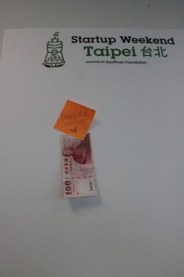 Another team posting 100TWD revenue at StartupWeekend Taipei