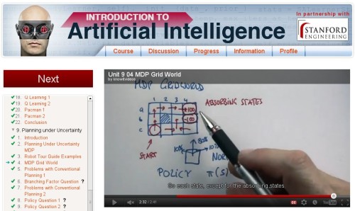 Artificial Intelligence class screenshot