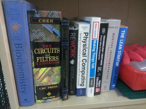 Books on my Taipei Hackerspace bookself