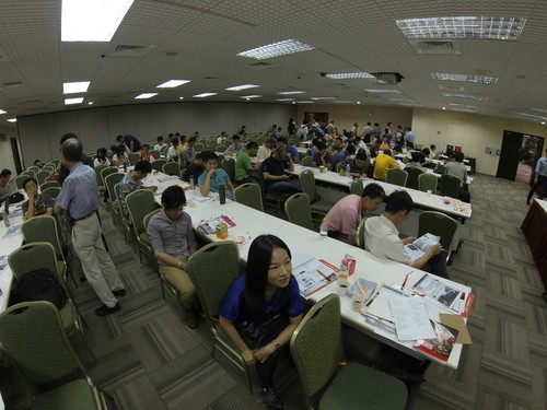 View of the room during the break time