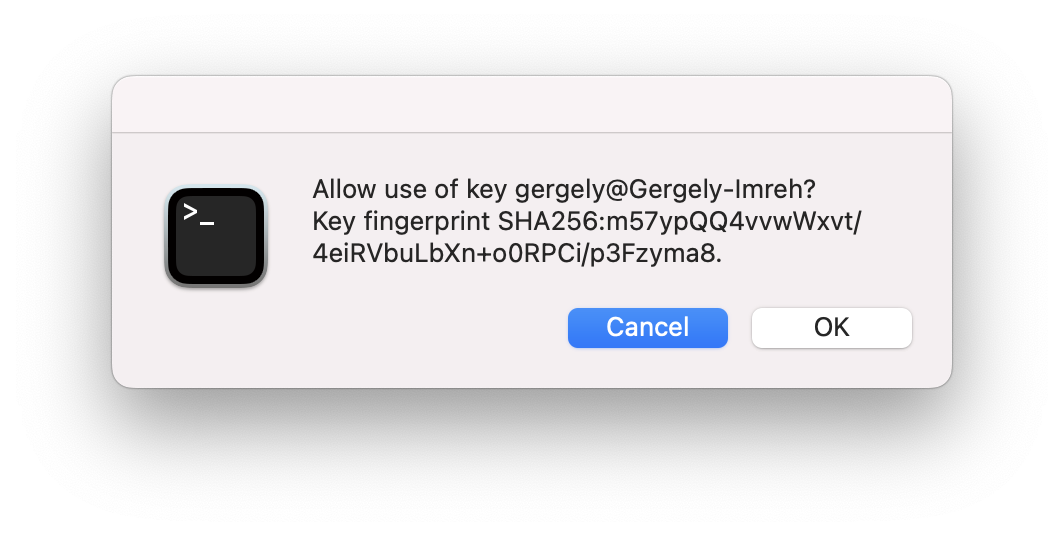 Git login and commit signing with security - ClickedyClick